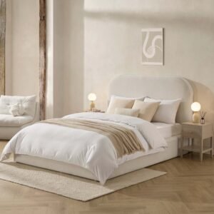 LiomoraAintree Ottoman Storage Bed - Teddy Cream
