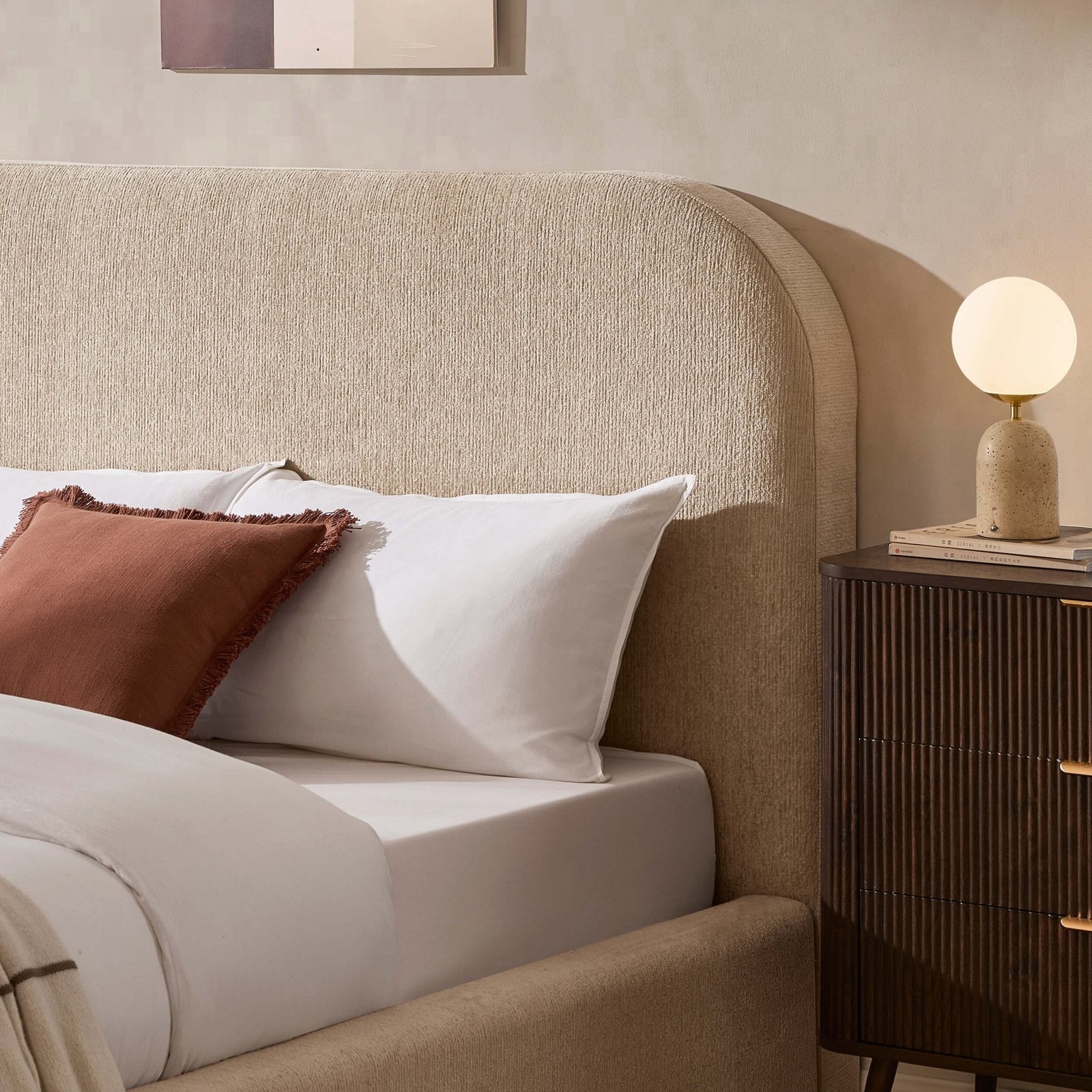LiomoraAintree Ottoman Storage Bed - Textured Oatmeal - Image 9