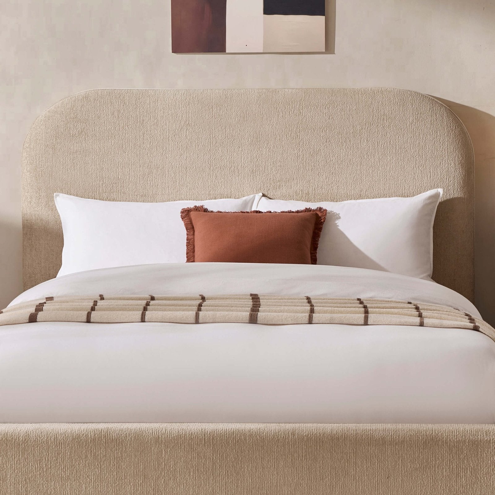 LiomoraAintree Ottoman Storage Bed - Textured Oatmeal - Image 7