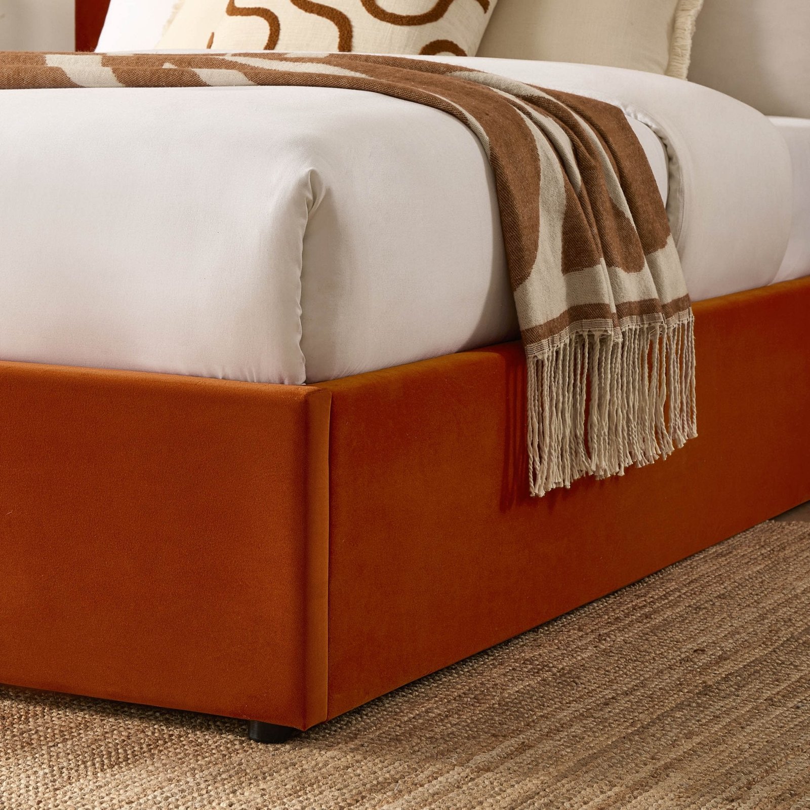 LiomoraAscot Ottoman Storage Bed - Bright Orange - Image 9