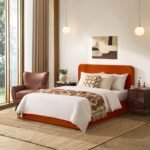 LiomoraAscot Ottoman Storage Bed - Bright Orange
