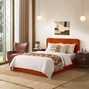 LiomoraAscot Ottoman Storage Bed - Bright Orange