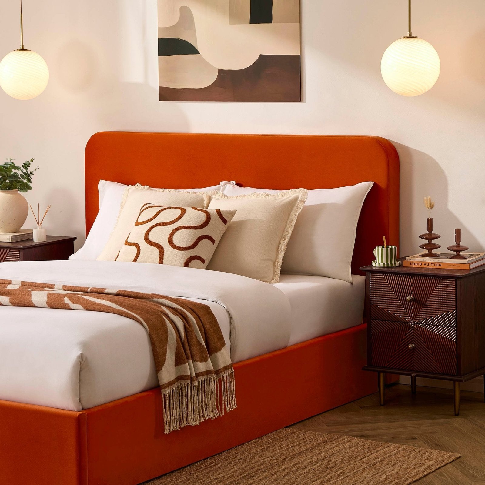 LiomoraAscot Ottoman Storage Bed - Bright Orange - Image 8