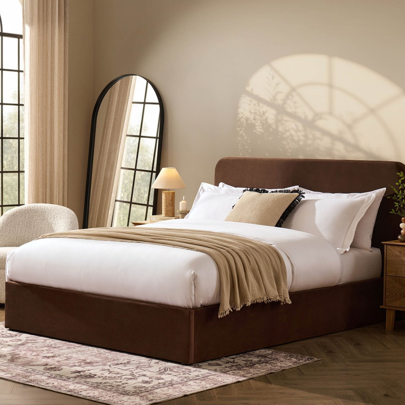 LiomoraAscot Ottoman Storage Bed - Cappuccino - Image 4