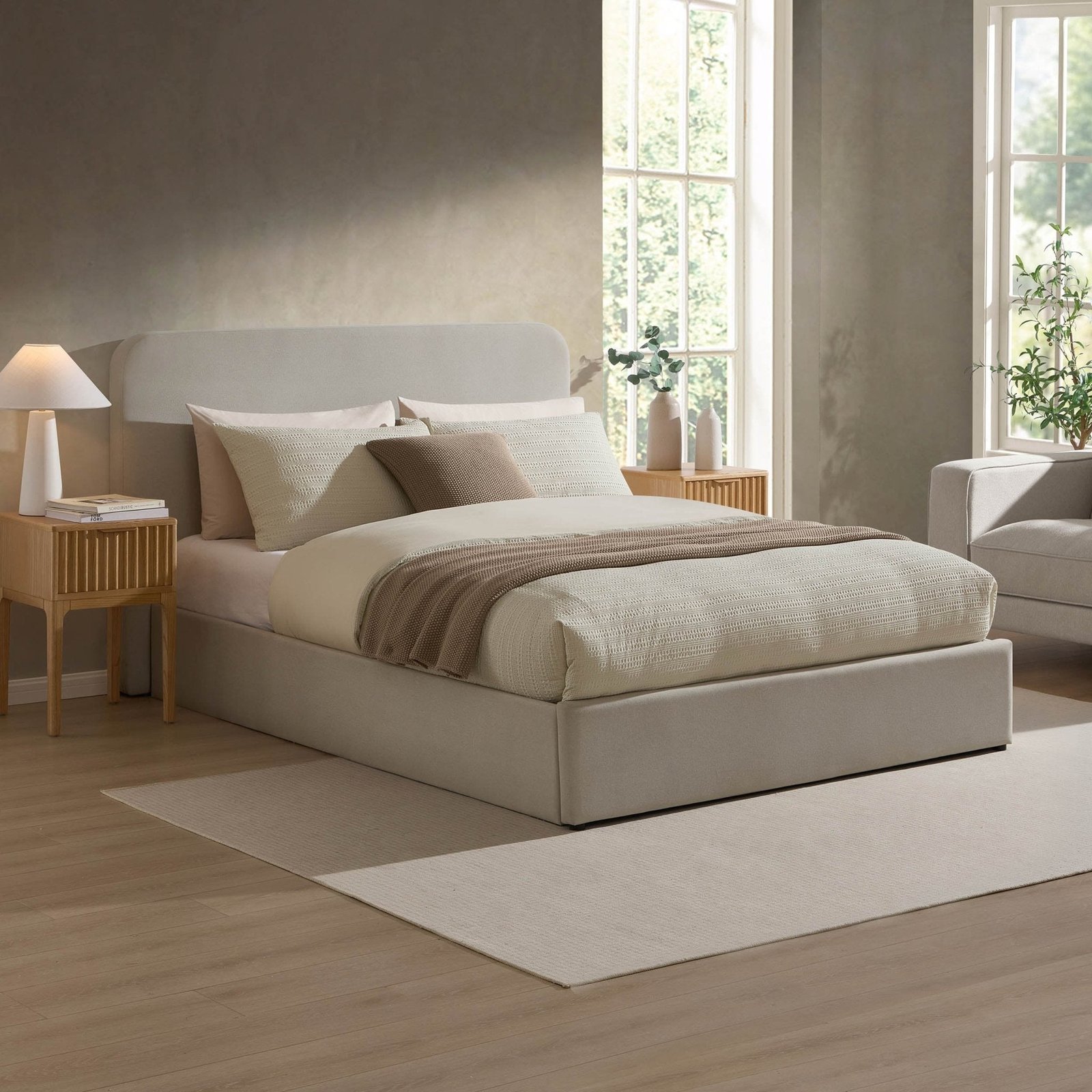 LiomoraAscot Ottoman Storage Bed - Natural - Image 8