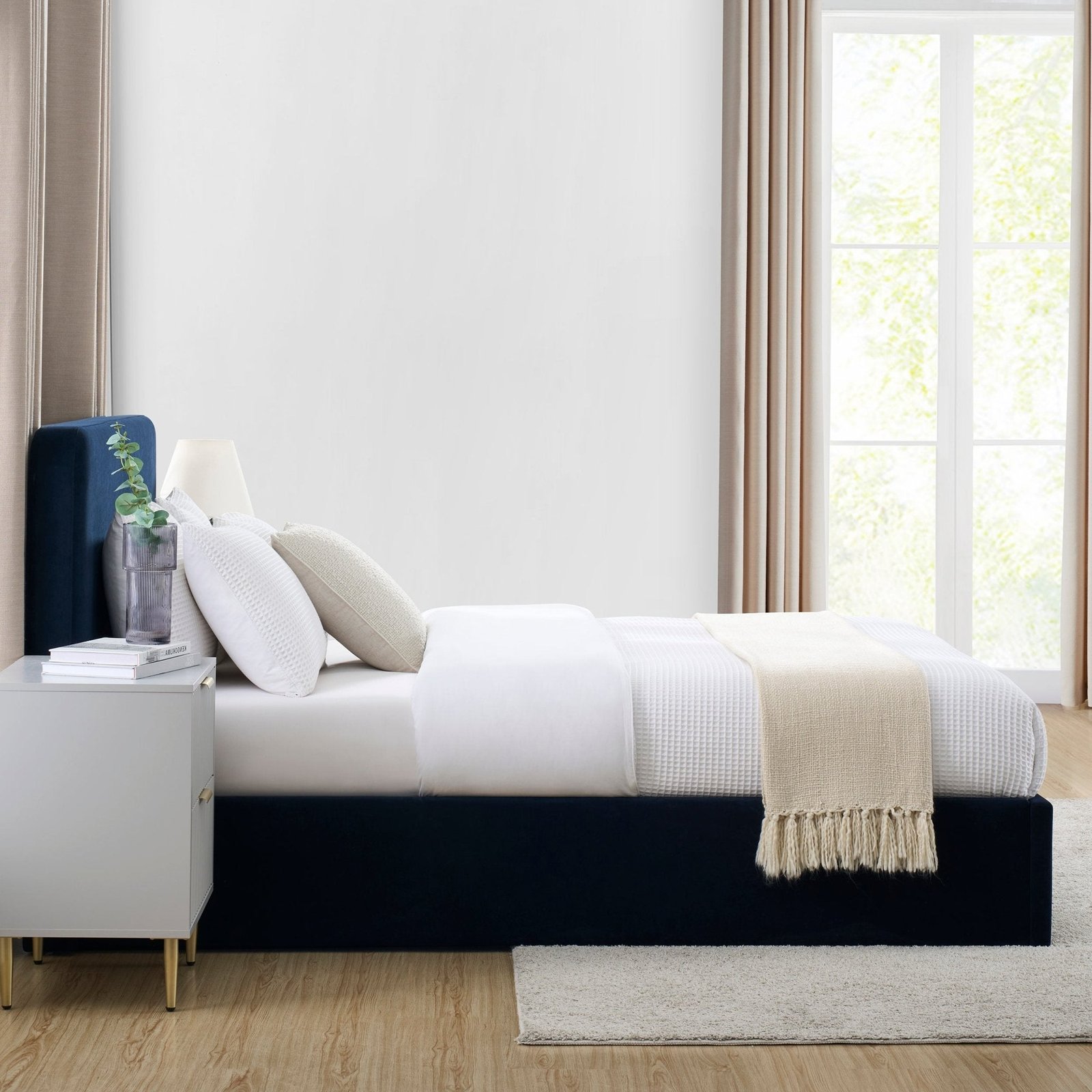 LiomoraAscot Ottoman Storage Bed - Navy - Image 6