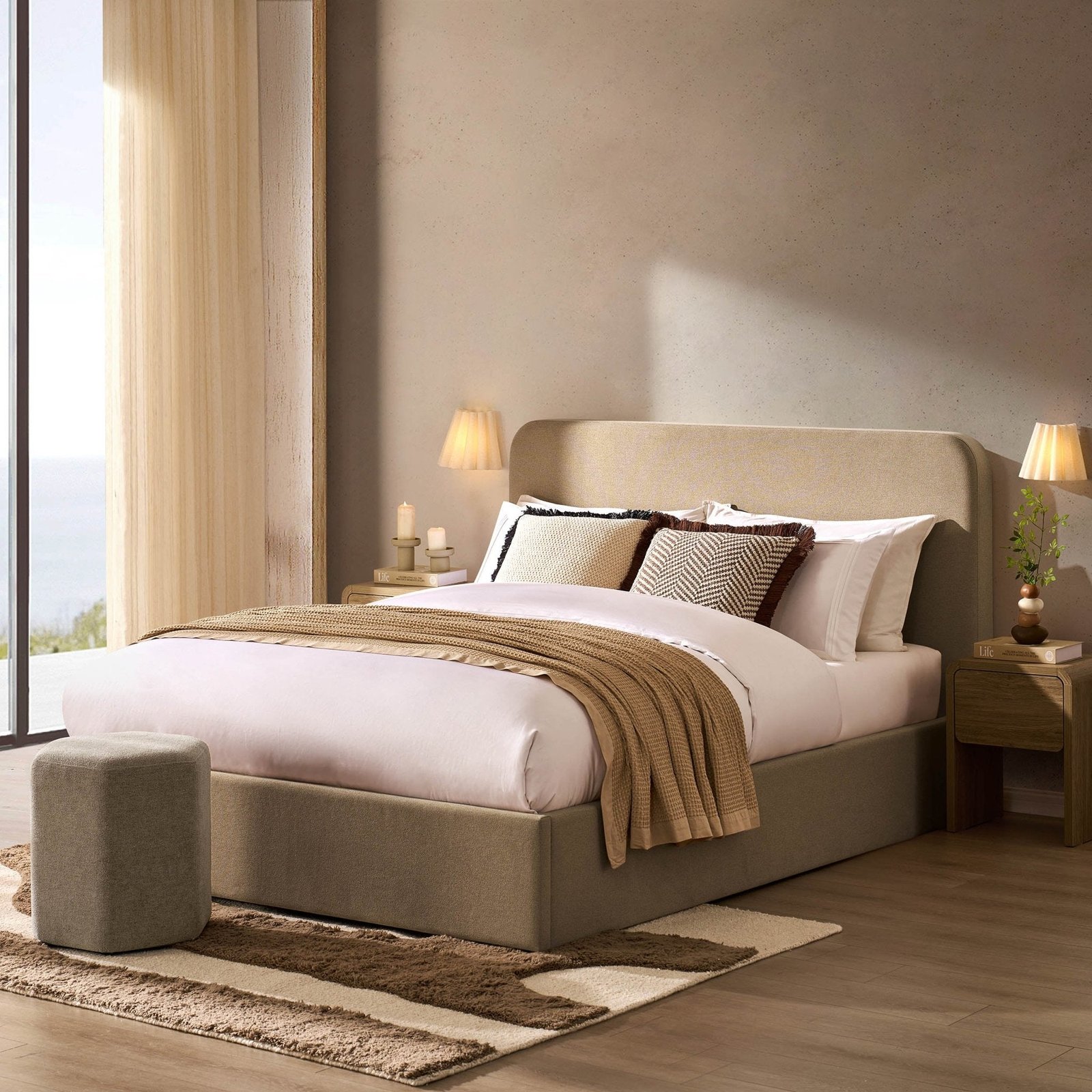 LiomoraAscot Ottoman Storage Bed - Oatmeal - Image 3