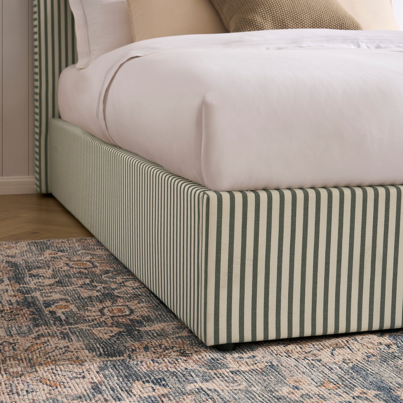 LiomoraAscot Ottoman Storage Bed - Sage Stripe - Image 9