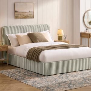 LiomoraAscot Ottoman Storage Bed - Sage Stripe