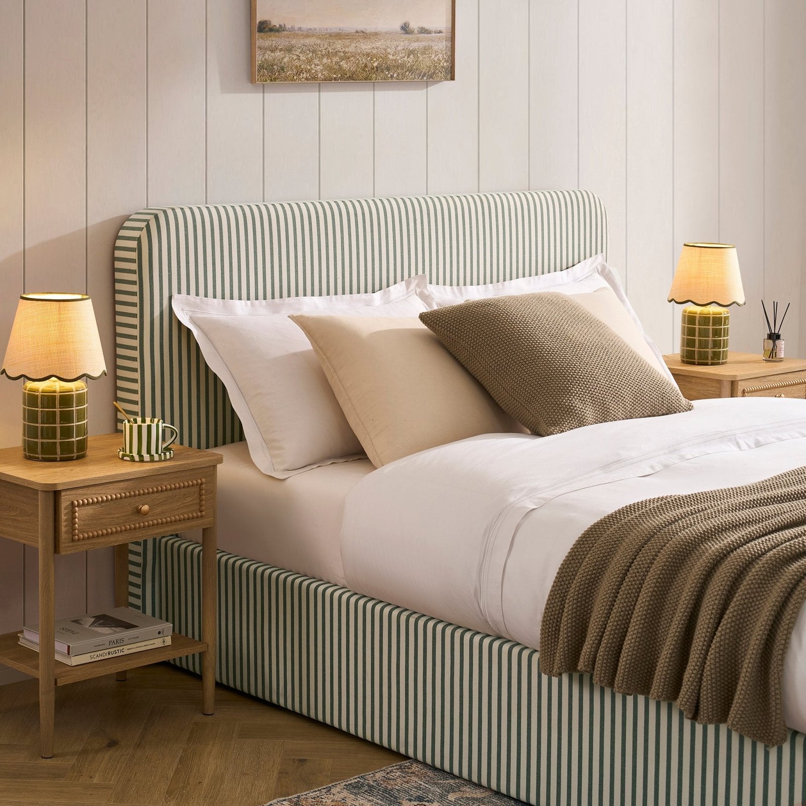 LiomoraAscot Ottoman Storage Bed - Sage Stripe - Image 5