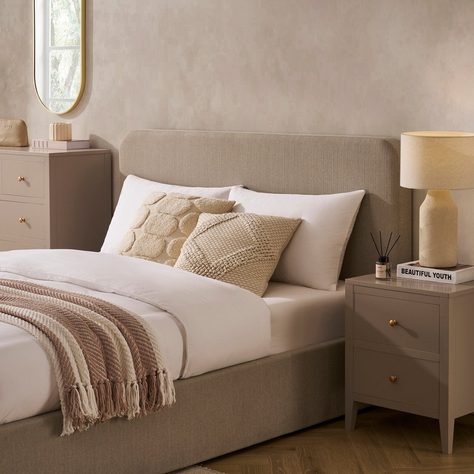 LiomoraAscot Ottoman Storage Bed - Stone Grey - Image 4