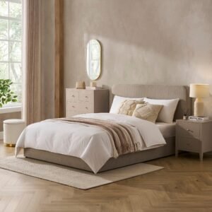 LiomoraAscot Ottoman Storage Bed - Stone Grey