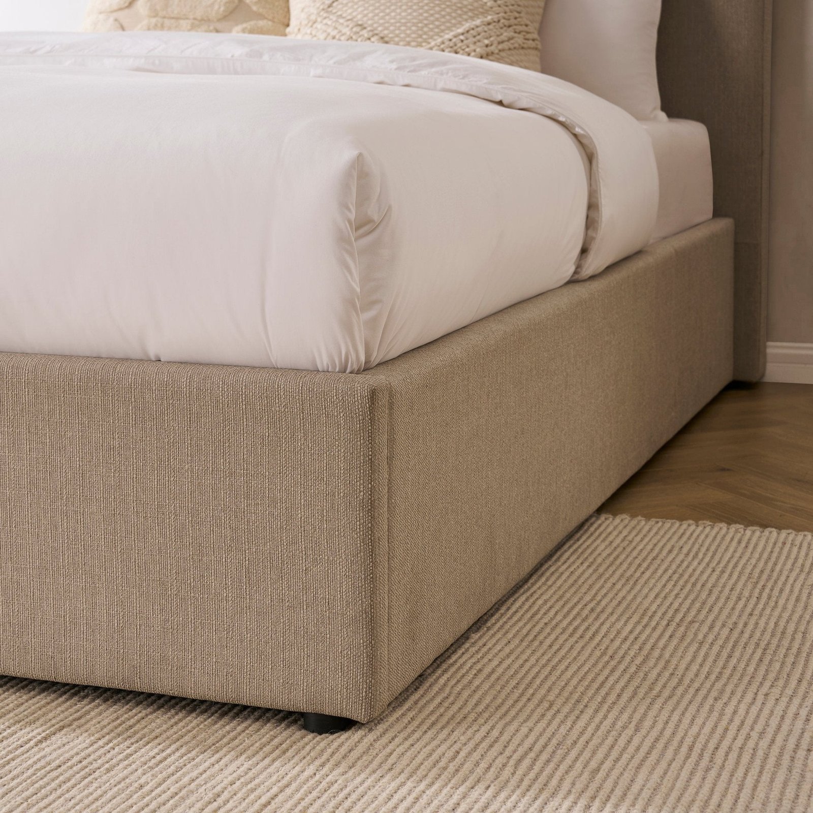 LiomoraAscot Ottoman Storage Bed - Stone Grey - Image 9