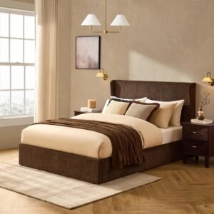LiomoraBerkeley Ottoman Storage Bed - Textured Cappuccino