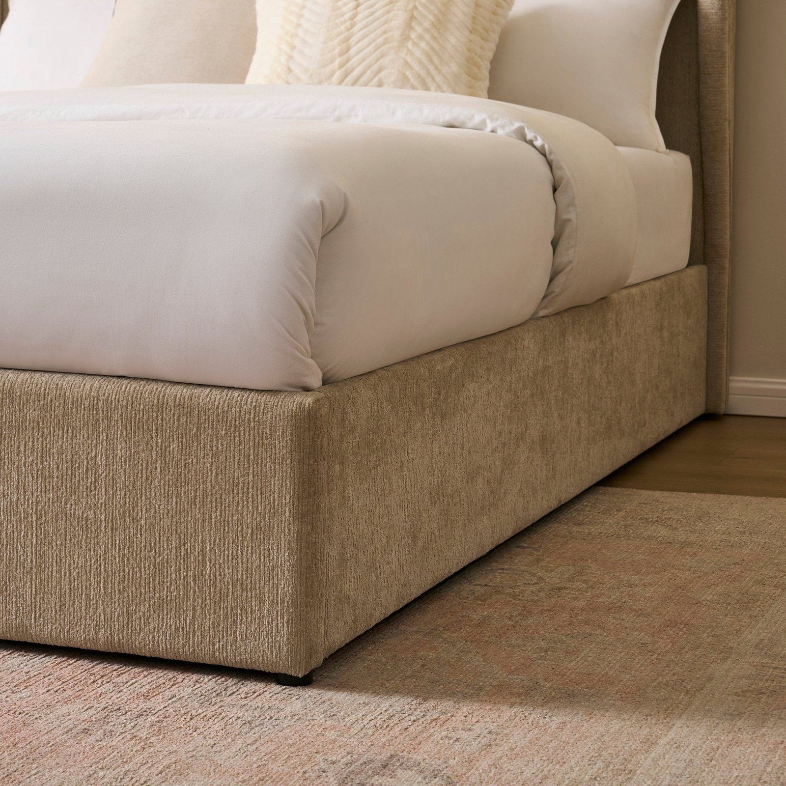 LiomoraBerkeley Ottoman Storage Bed - Textured Oatmeal - Image 8