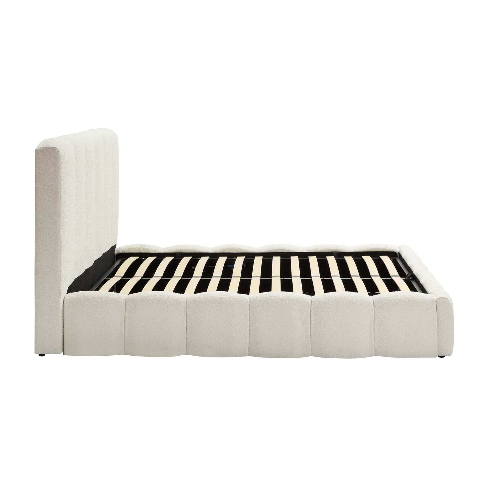 LiomoraCheshire Boucle Ottoman Storage Bed - Off White - Image 8