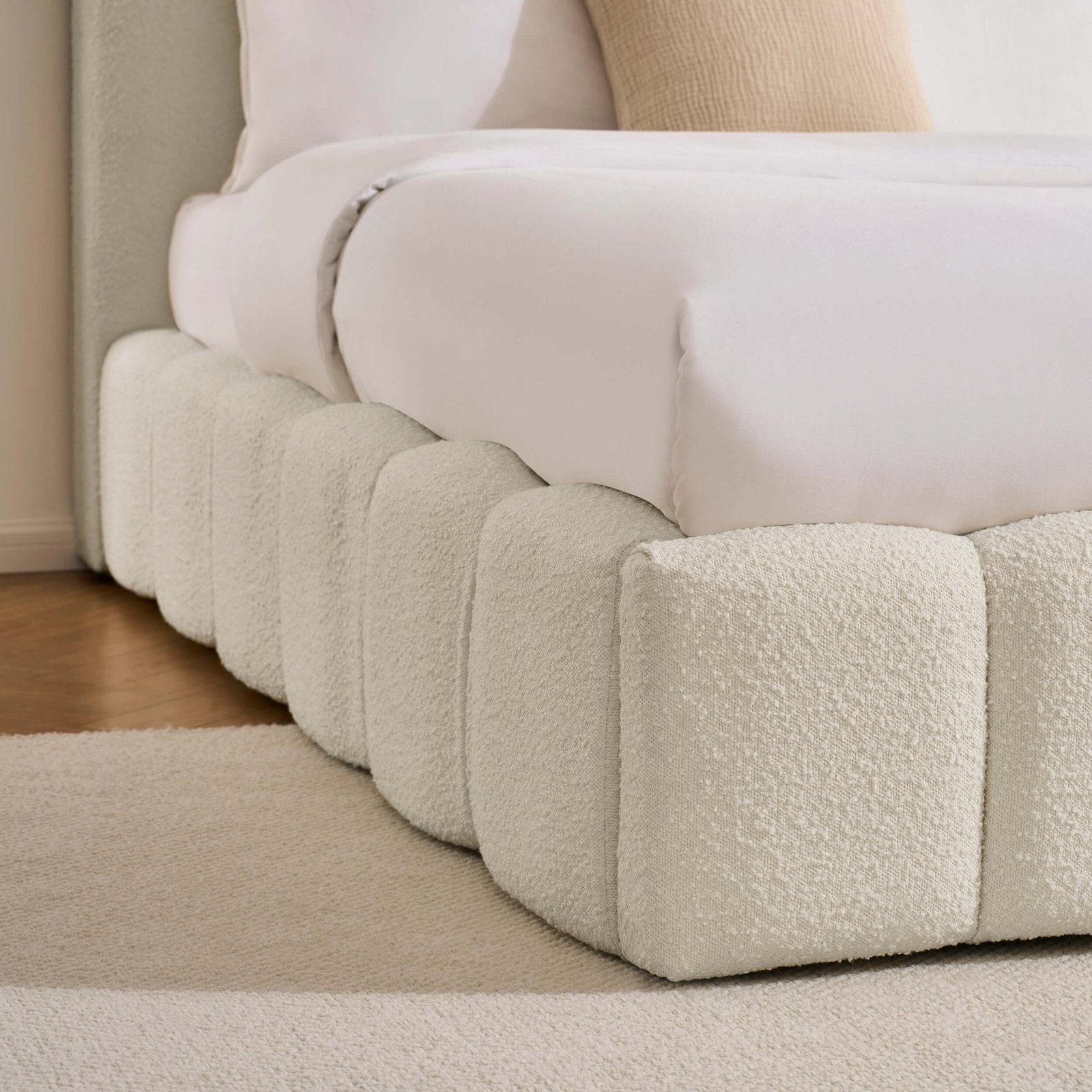 LiomoraCheshire Boucle Ottoman Storage Bed - Off White - Image 5