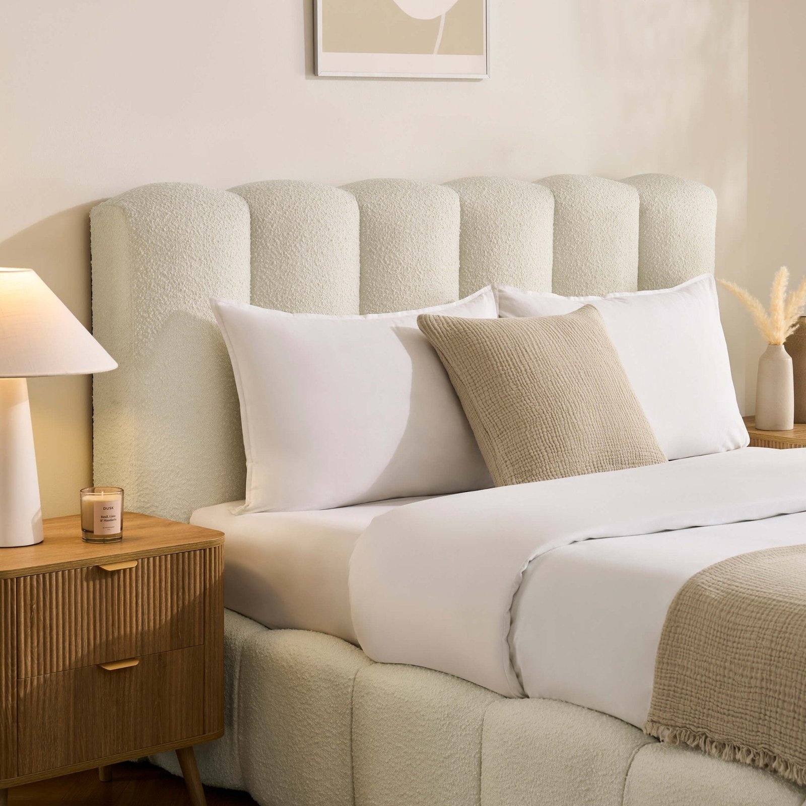 LiomoraCheshire Boucle Ottoman Storage Bed - Off White - Image 3