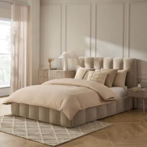 LiomoraCheshire Ottoman Storage Bed - Chenille Oatmeal