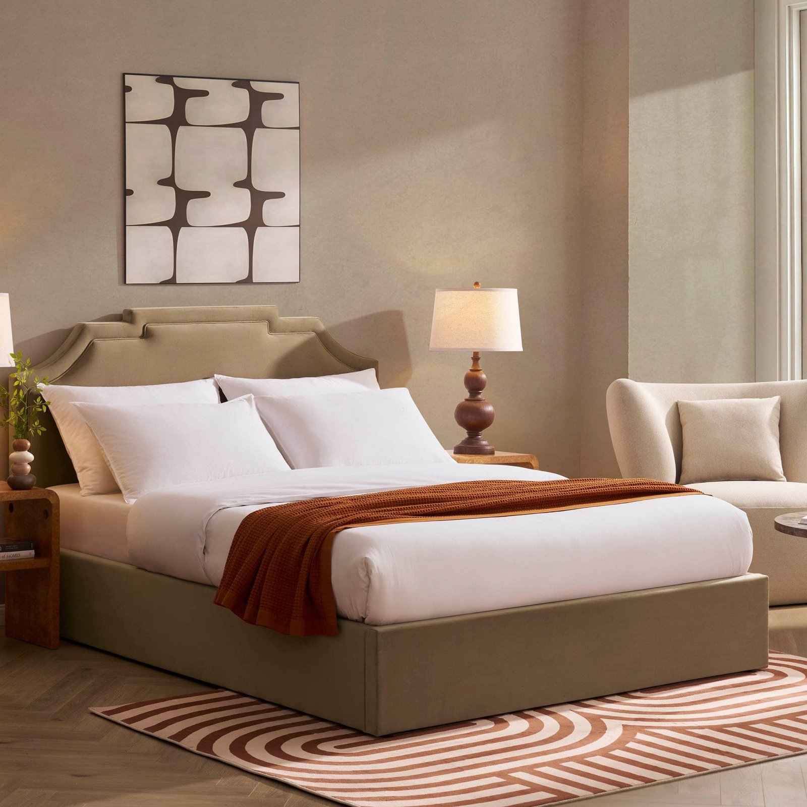 LiomoraDelphi Ottoman Storage Bed - Latte - Image 5