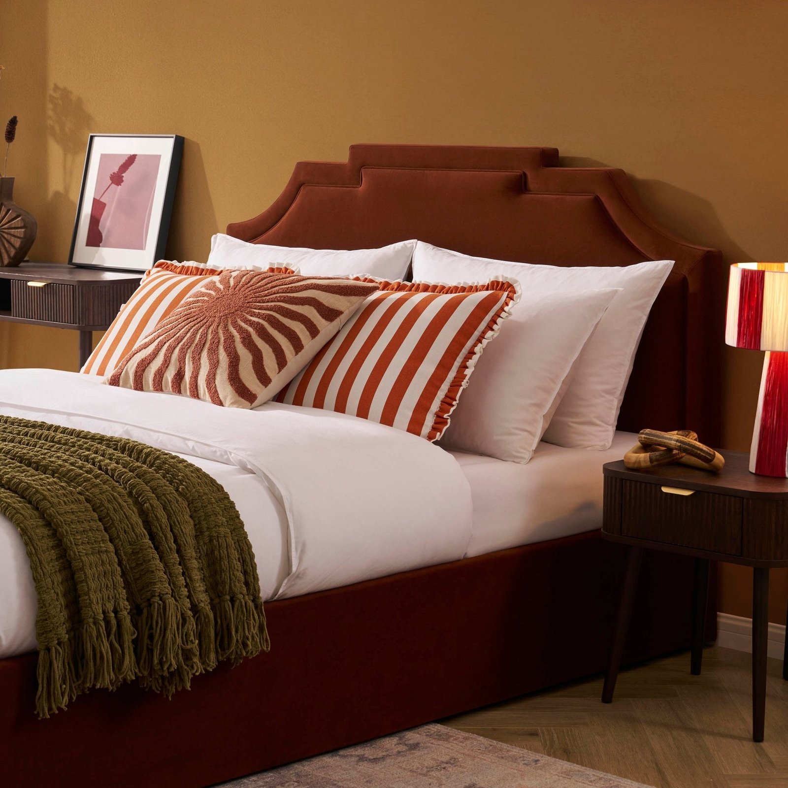 LiomoraDelphi Ottoman Storage Bed - Terracotta - Image 7