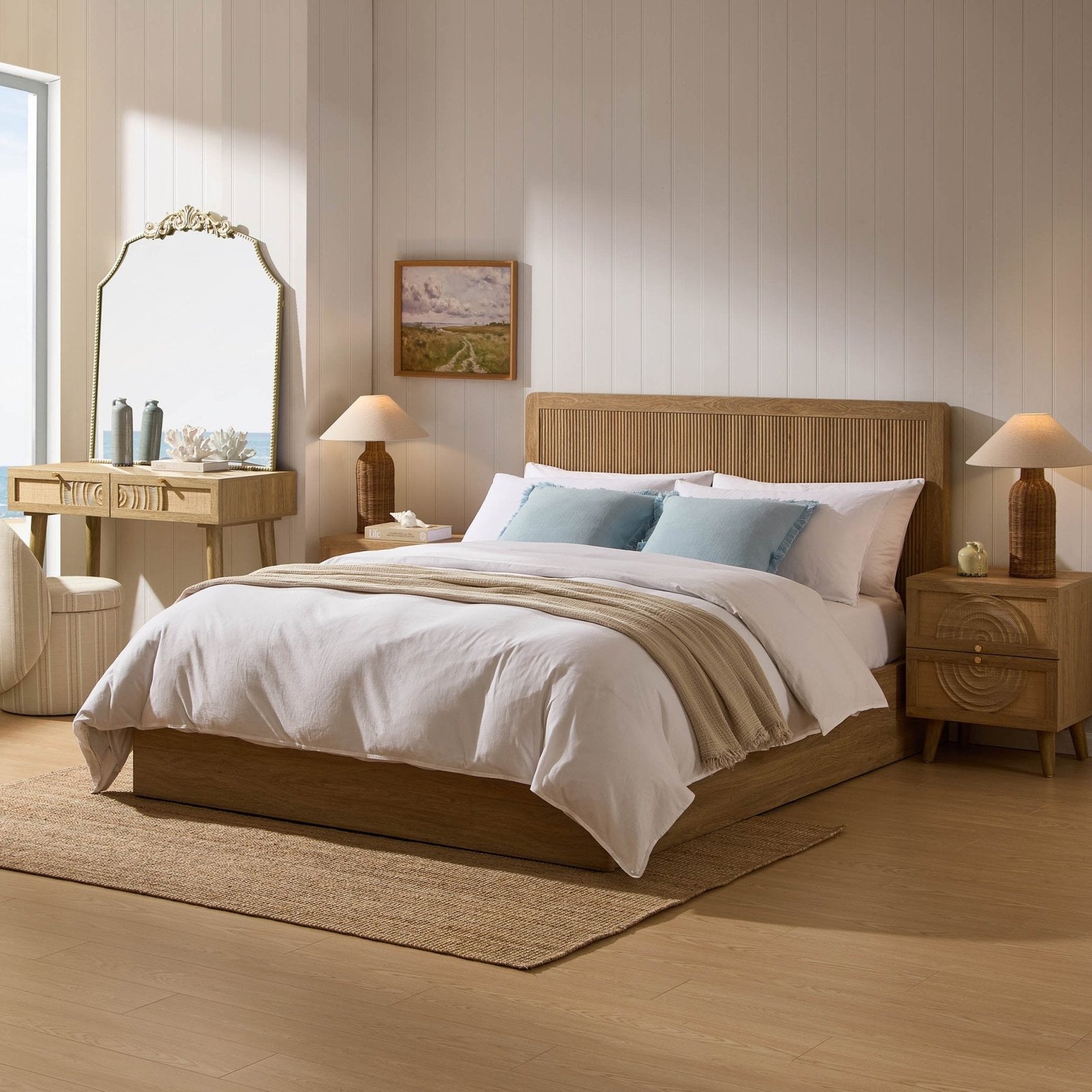 LiomoraHattie Ottoman Storage Bed - Light Wood - Image 5