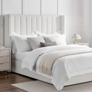 LiomoraMadison Bouclé Ottoman Storage Bed - Off White