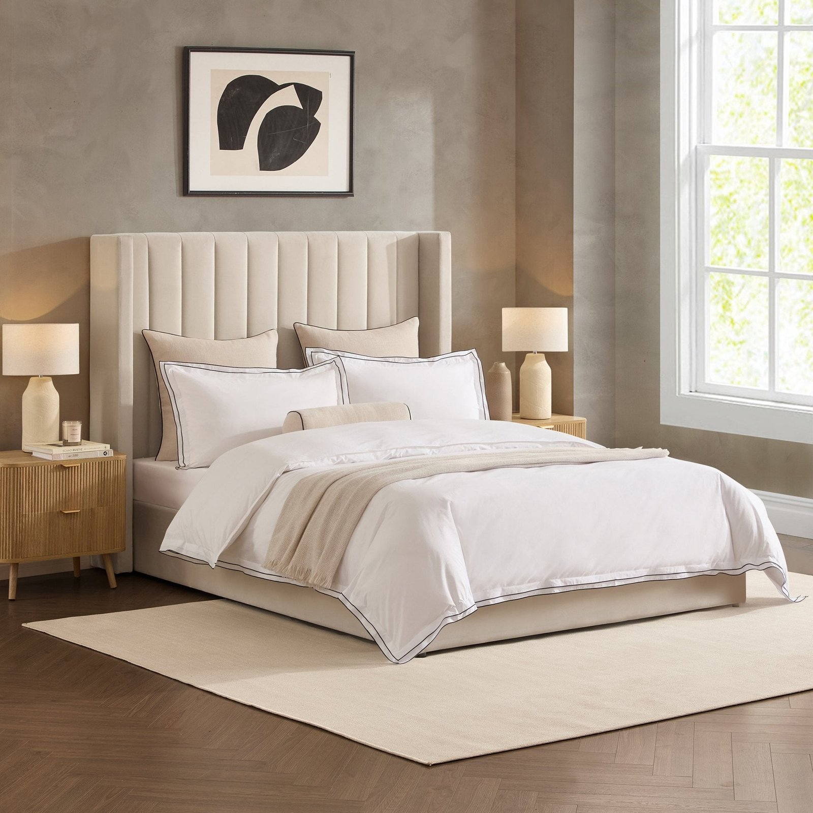 LiomoraMadison Ottoman Storage Bed - Ecru - Image 3