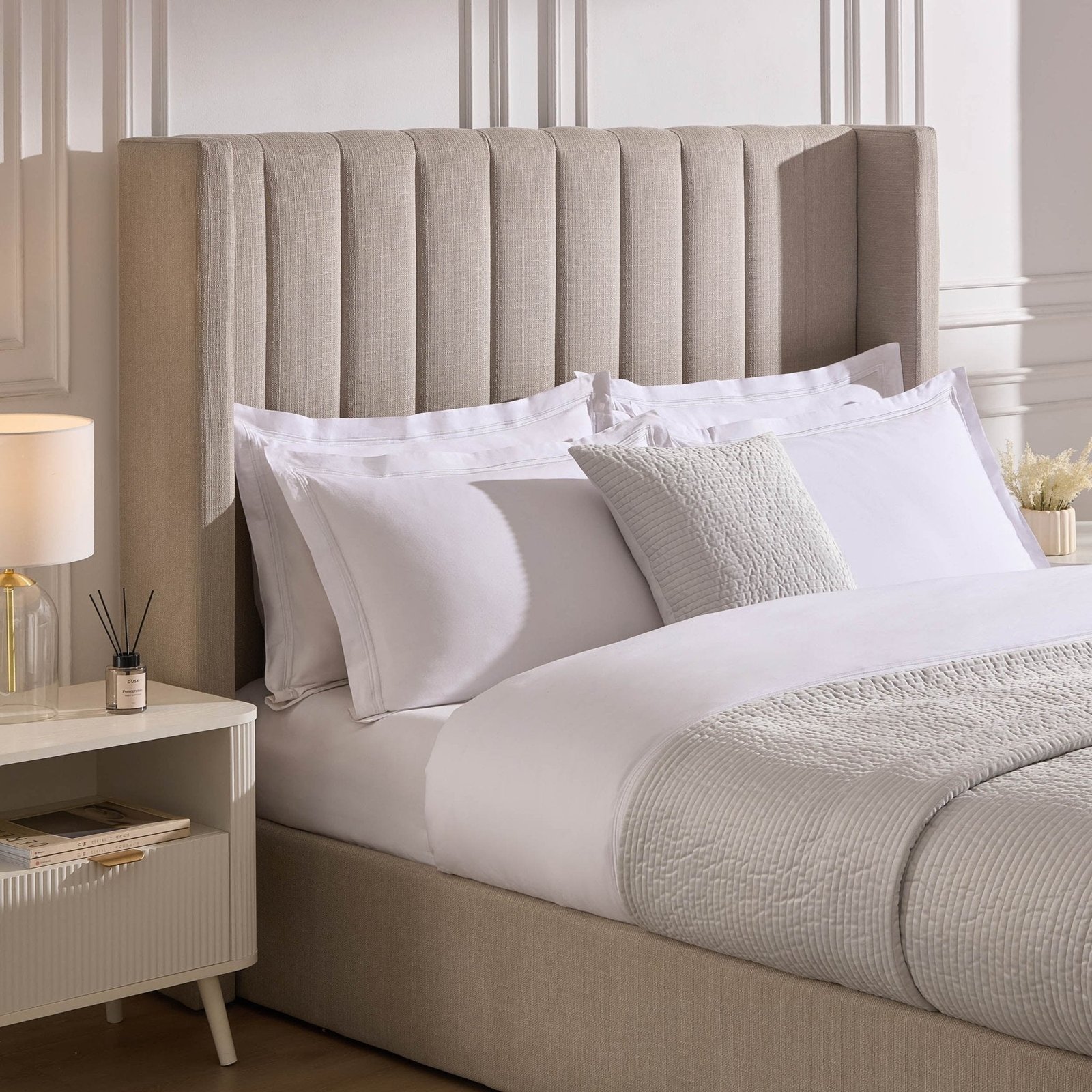 LiomoraMadison Ottoman Storage Bed - Stone Grey - Image 4