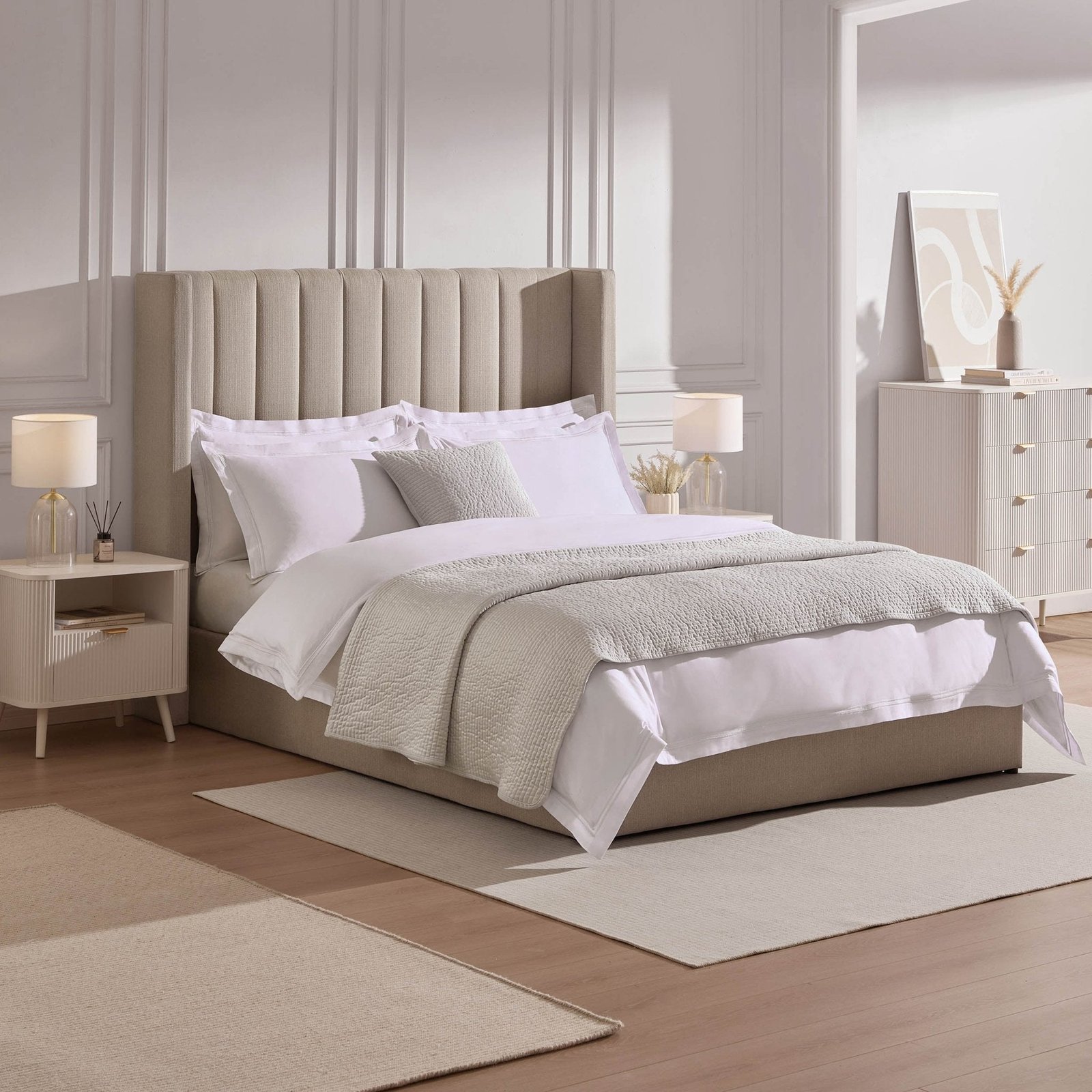 LiomoraMadison Ottoman Storage Bed - Stone Grey - Image 5
