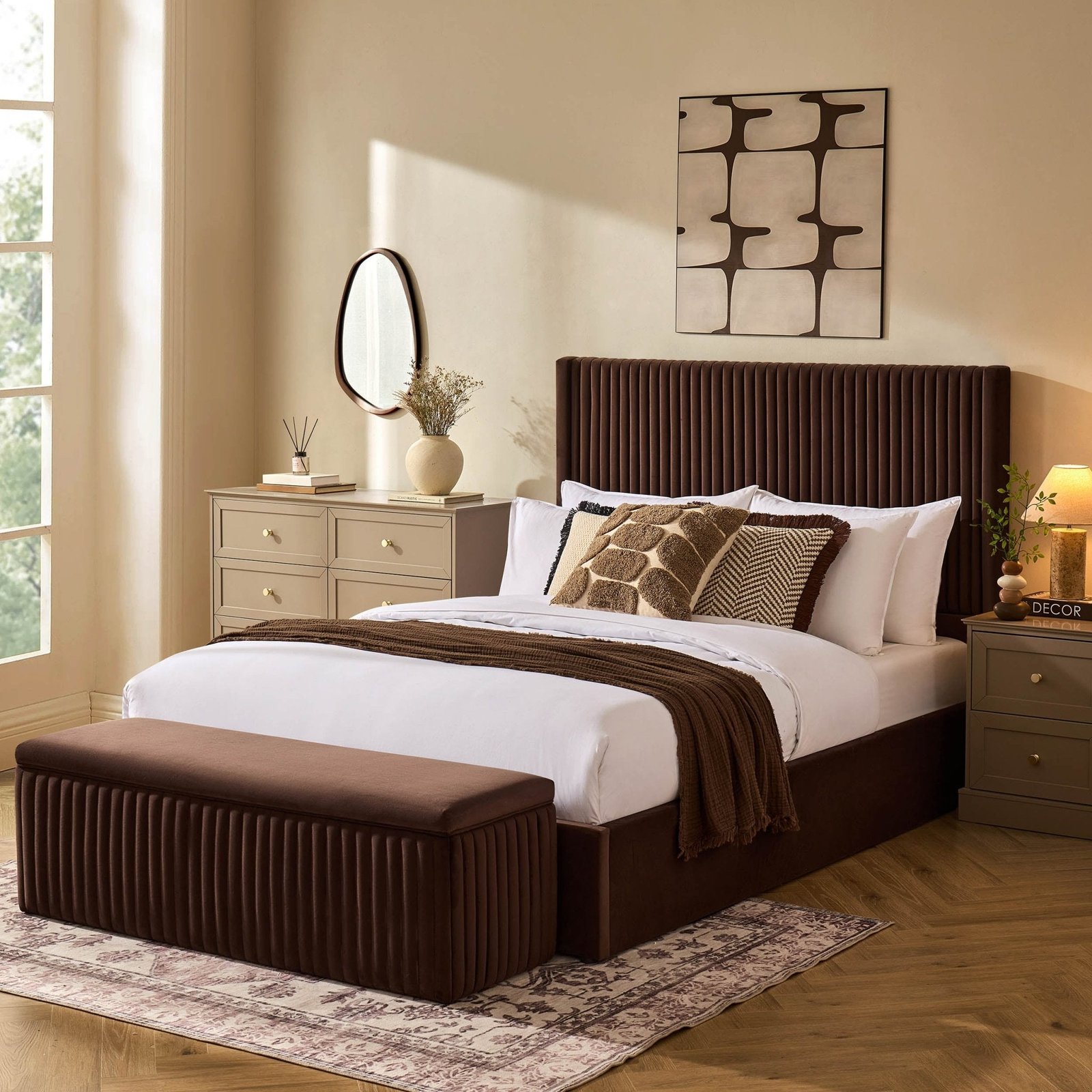LiomoraMelrose Ottoman Storage Bed - Cappuccino - Image 3