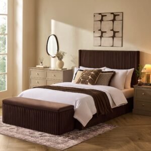 LiomoraMelrose Ottoman Storage Bed - Cappuccino