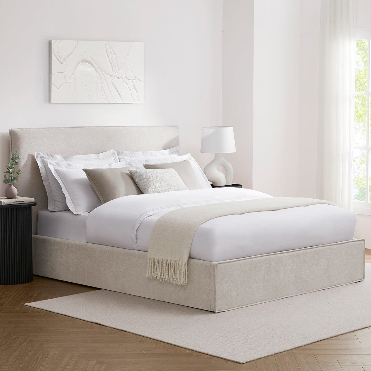 LiomoraOslo Ottoman Storage Bed - Ivory - Image 13