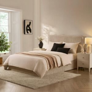 LiomoraOslo Ottoman Storage Bed - Textured Oatmeal