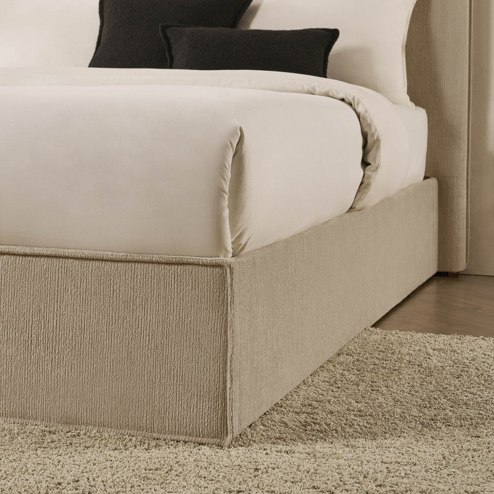 LiomoraOslo Ottoman Storage Bed - Textured Oatmeal - Image 9