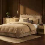 LiomoraRiva Ottoman Storage Bed - Blue Stripe