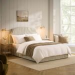 LiomoraSurrey Ottoman Storage Bed - Sage Stripe