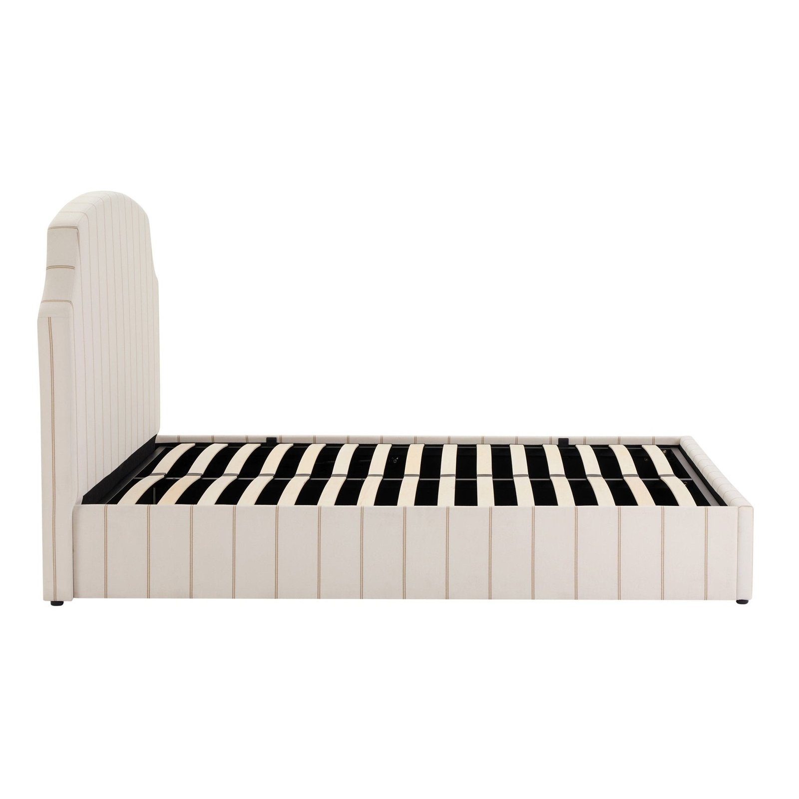 LiomoraSurrey Ottoman Storage Bed - Thin Natural Stripe - Image 12