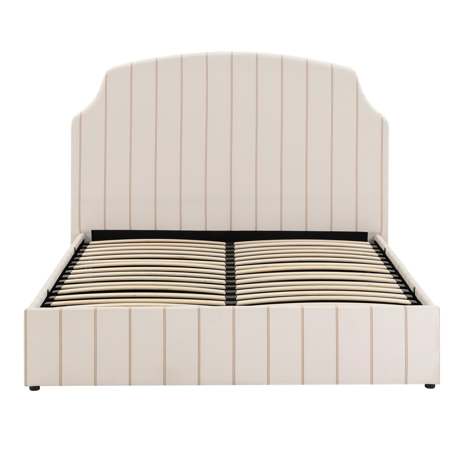 LiomoraSurrey Ottoman Storage Bed - Thin Natural Stripe - Image 11