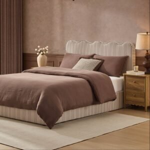 LiomoraWavy Ottoman Storage Bed - Chocolate Stripe