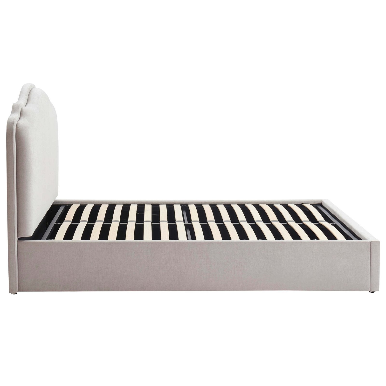 LiomoraWiltshire Chenille Ottoman Storage Bed - Light Grey - Image 11