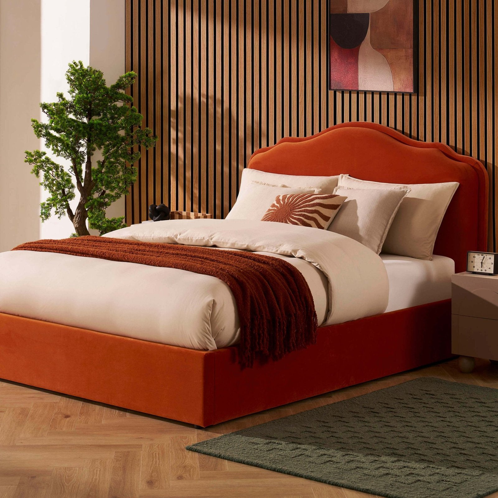 LiomoraWiltshire Ottoman Storage Bed - Bright Orange - Image 3