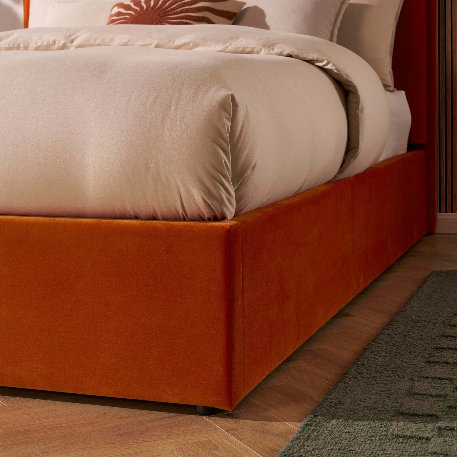 LiomoraWiltshire Ottoman Storage Bed - Bright Orange - Image 8