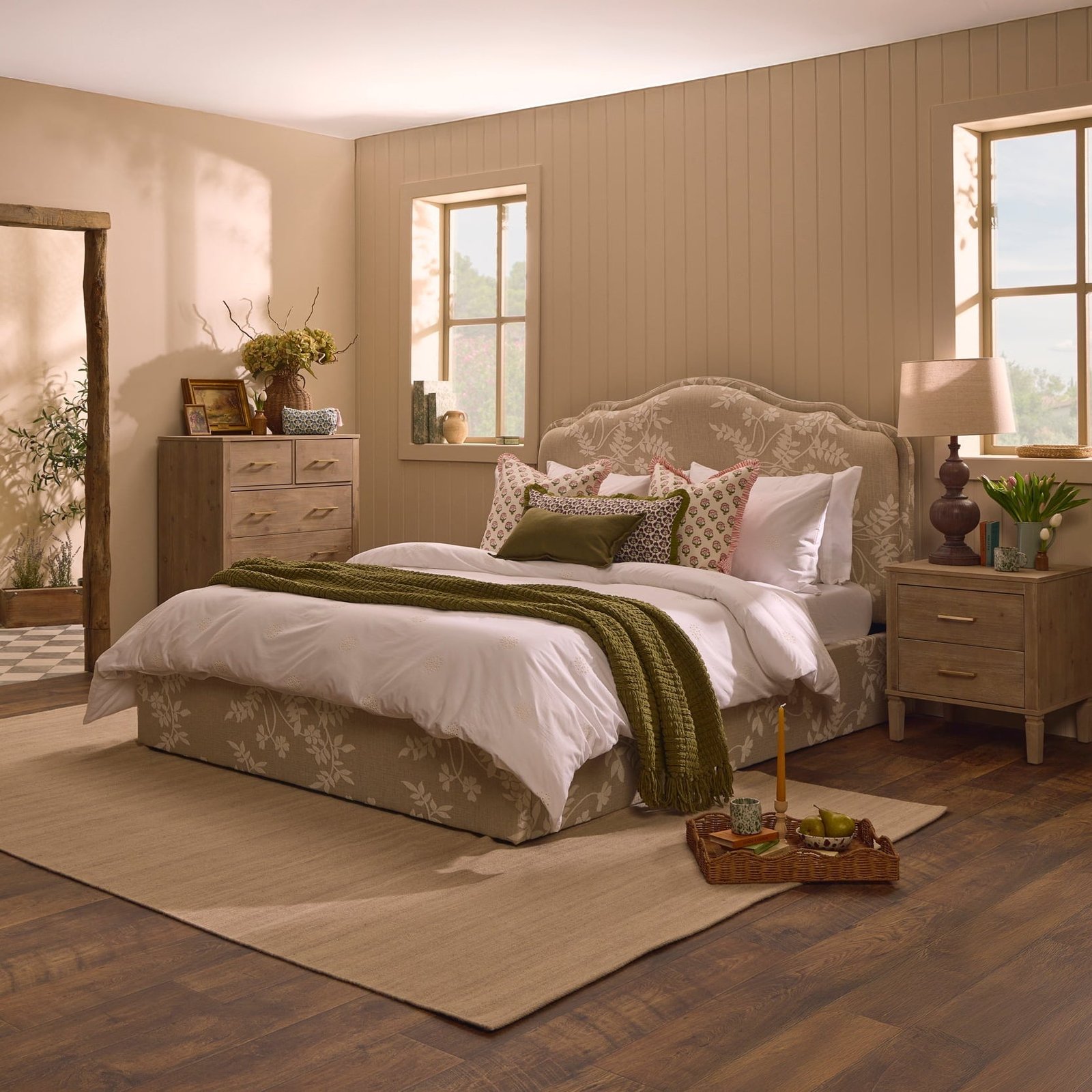 LiomoraWiltshire Ottoman Storage Bed - Jacquard Floral - Image 9