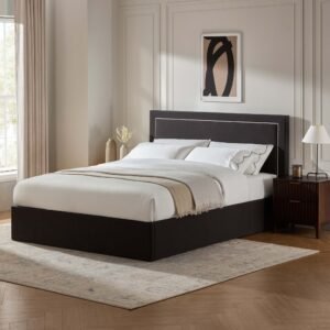 LiomoraWindsor Ottoman Storage Bed - Black/Natural