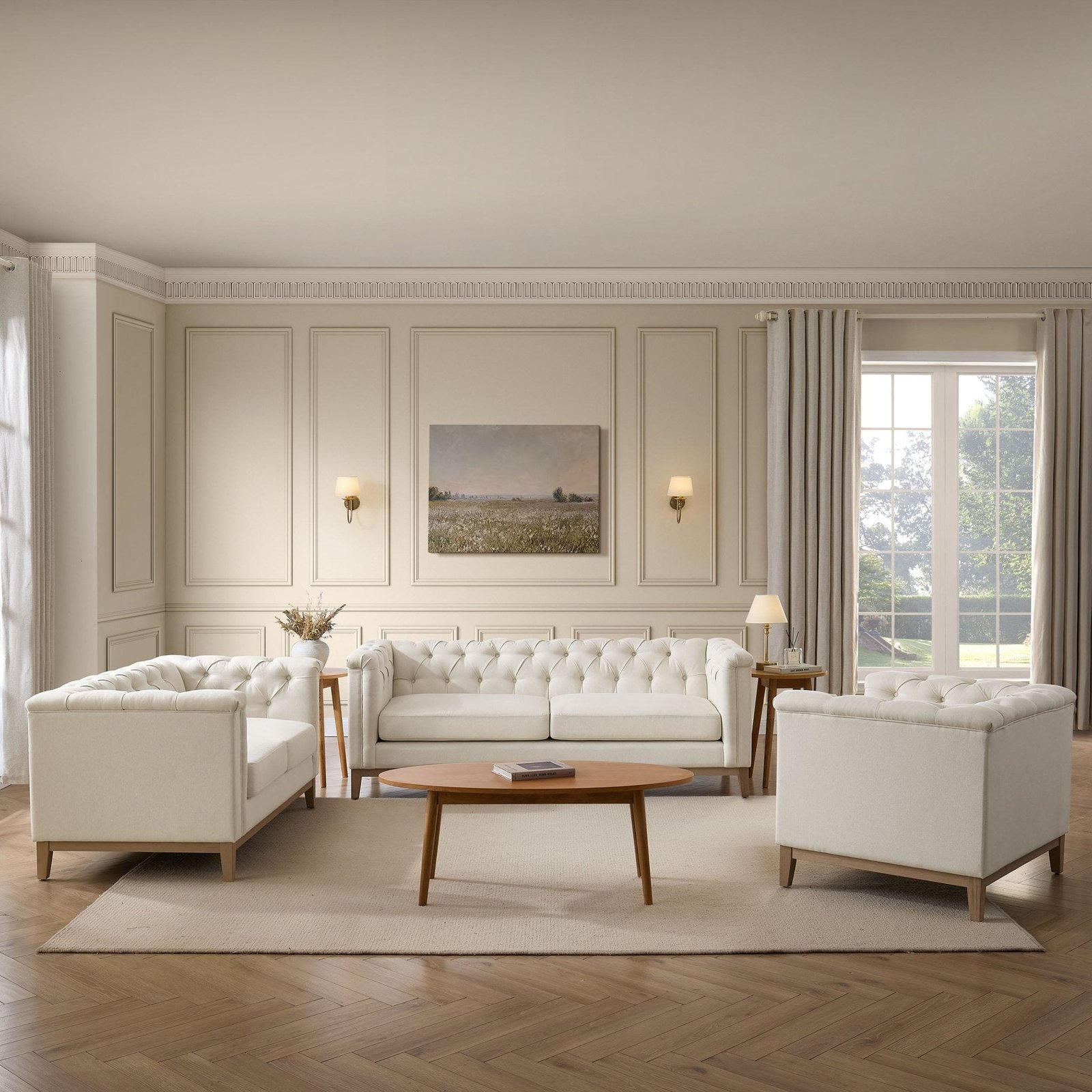 Chesterfield 3 Seater Sofa - Image 7