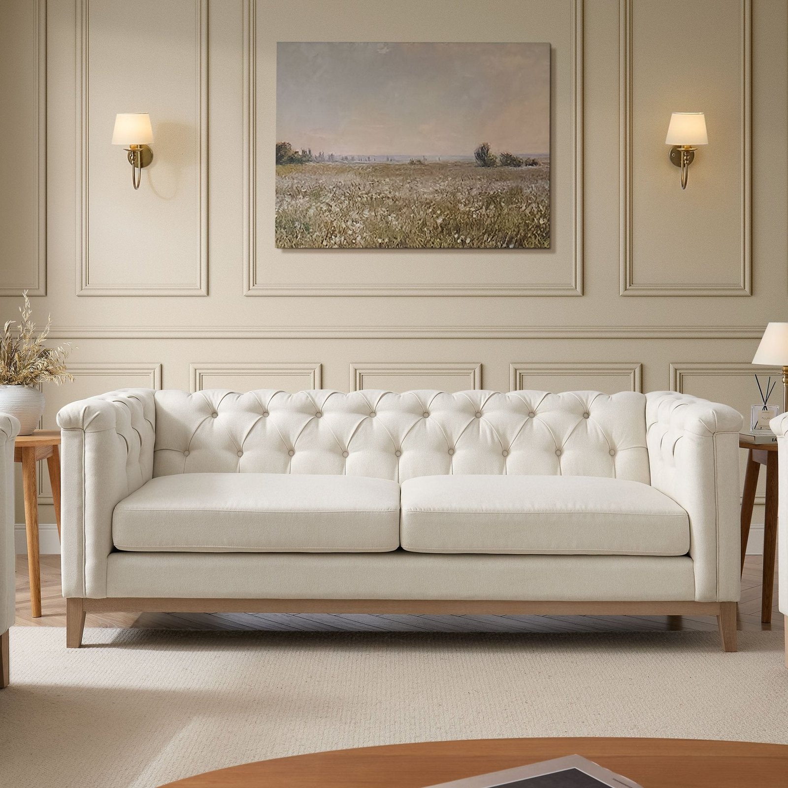 Chesterfield 3 Seater Sofa - Image 6