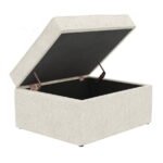 Soho Bouclé Ottoman Storage Pouffe