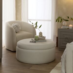 Stockton Round Storage Pouffe